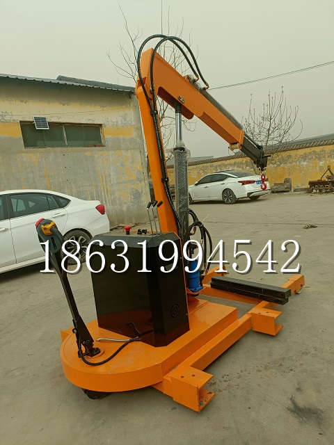 临猗县自卸车厢随车吊 自制轮式四不像起重机 四驱平板吊 5吨 贵盛